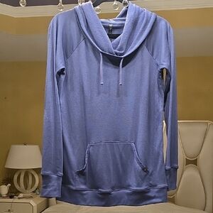 GAIAM Women's Relaxed Cowl Neck Sweatshirt in Purple